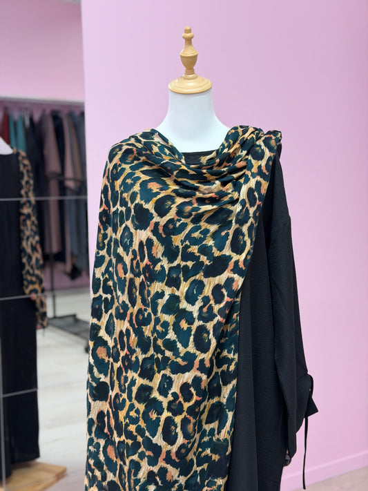 Printed Modal Hijab – LEOPARD