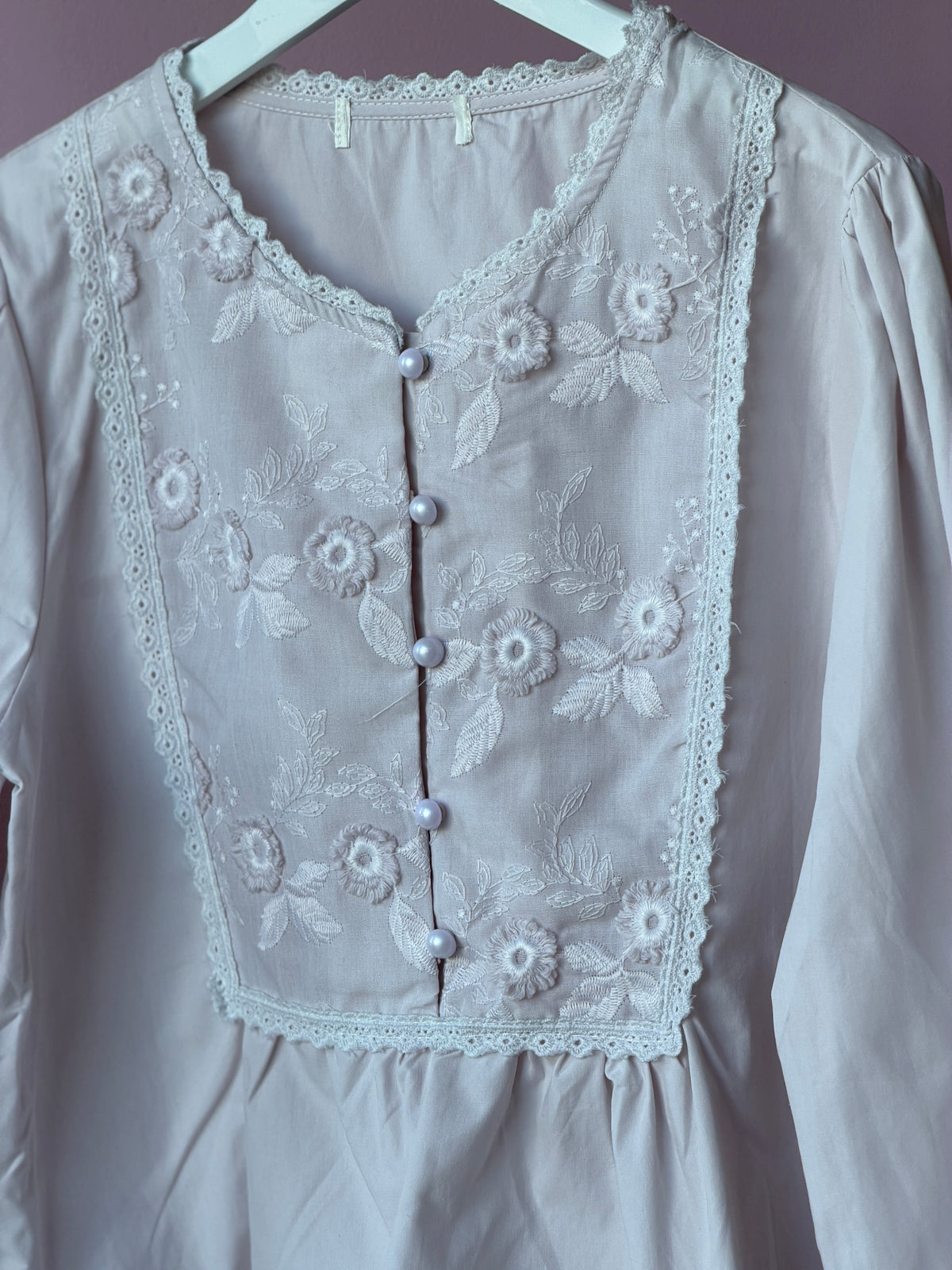 Blush Pink Embroidered Top