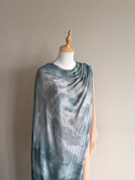 Printed Modal Hijab - Tide