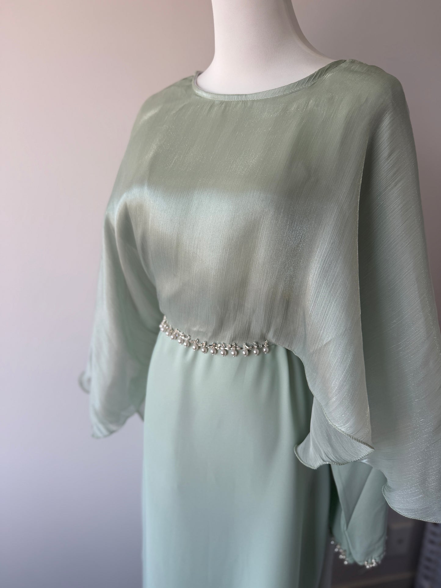 Dubai Abaya - Aleena [Sea Green]