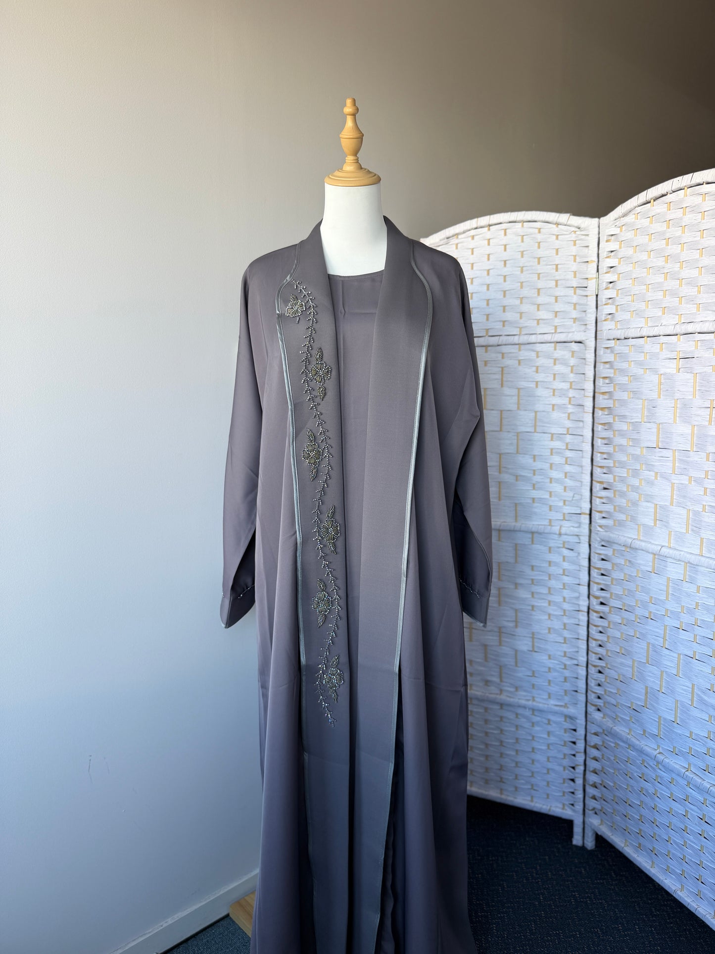Dubai Abaya - Safiya [Grey]