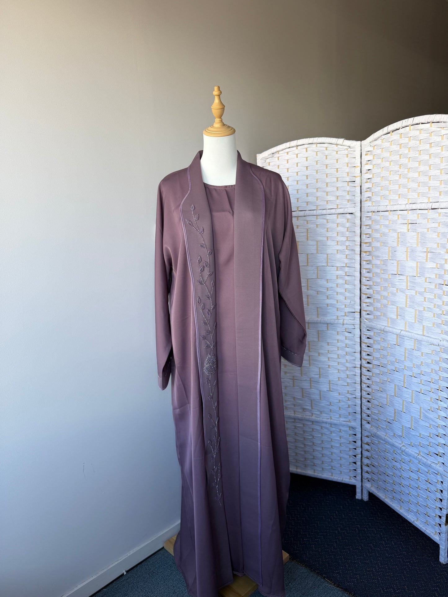Dubai Abaya - Safiya [Mauve]