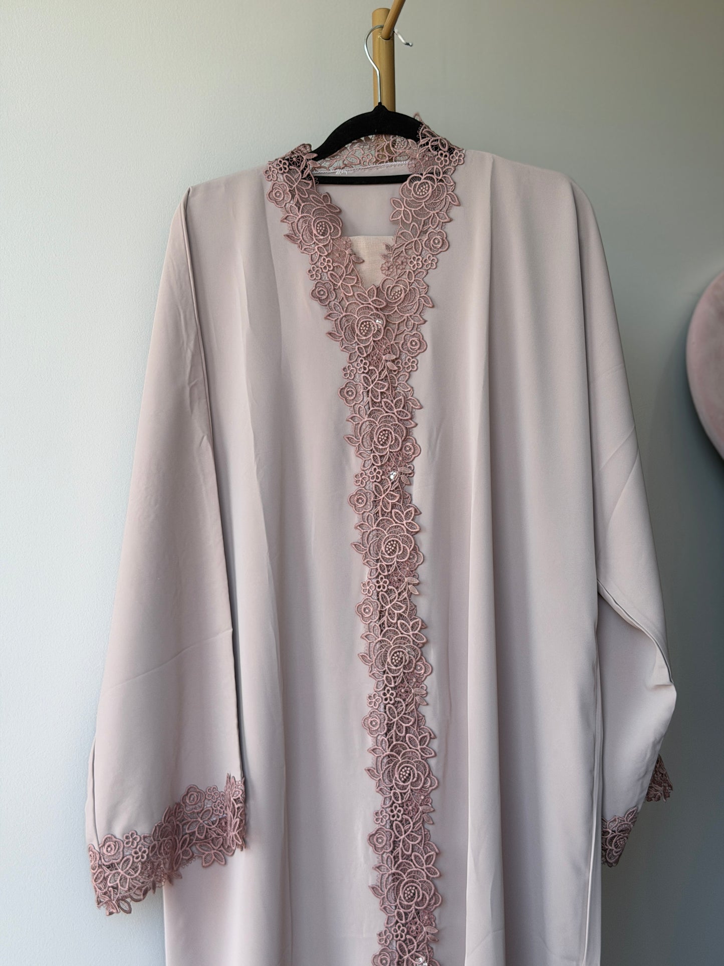 Dubai Abaya - Hira [Nude Pink]