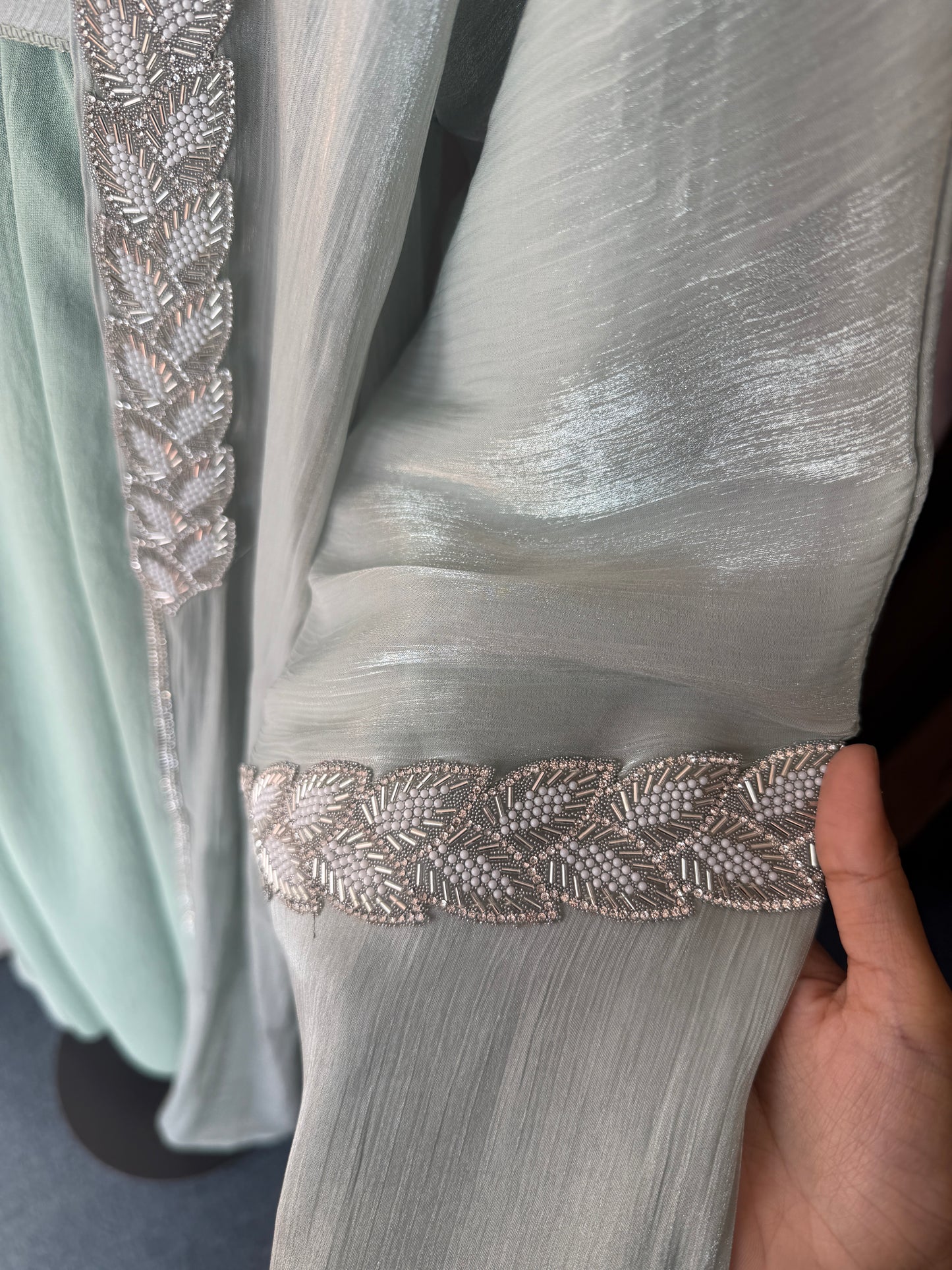 Dubai Abaya - Noor  [Seagreen]