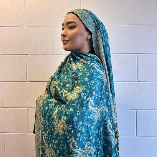 Pashmina Shawl - Teal