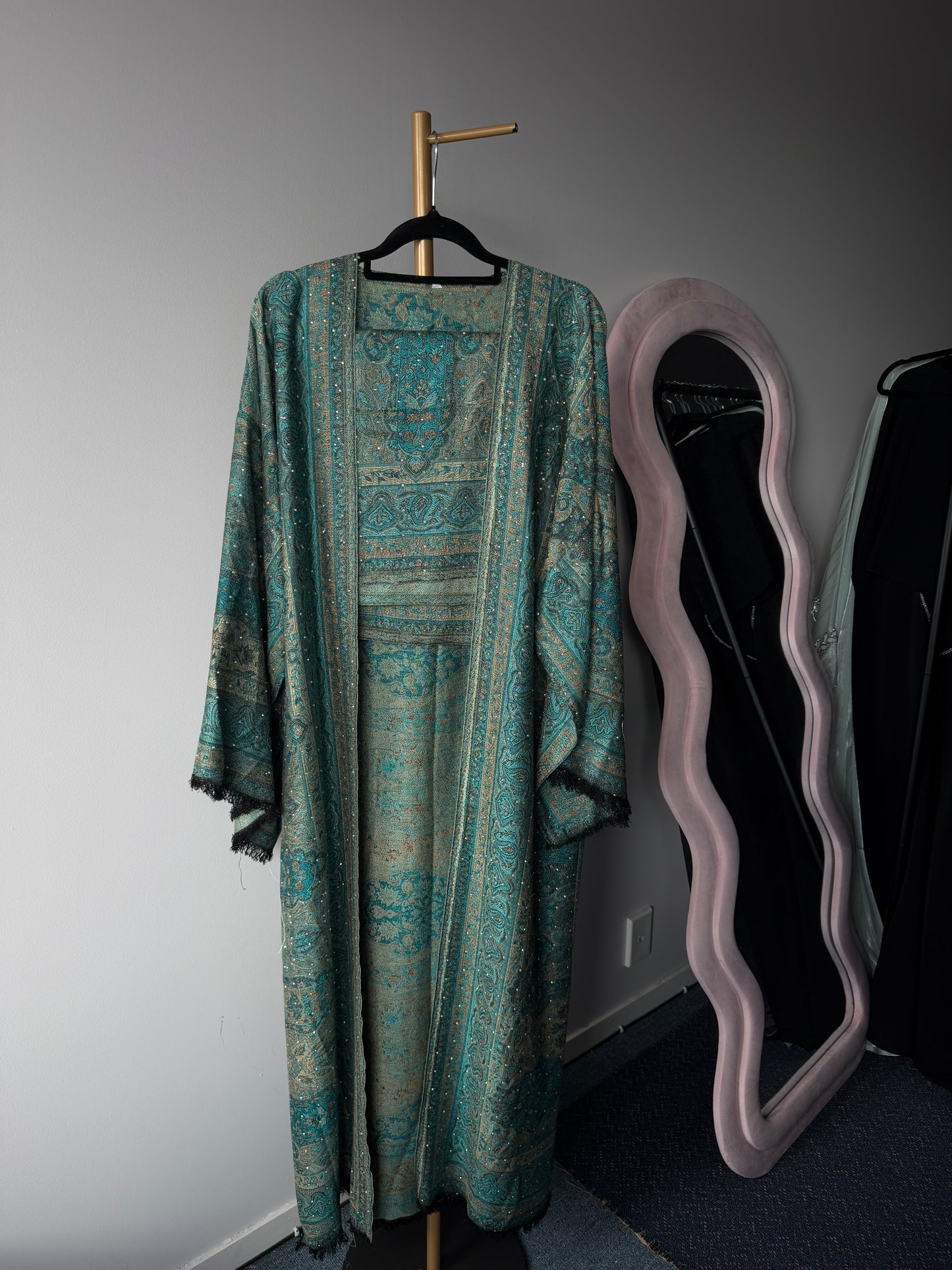 Pashmina Abaya - Dark Green