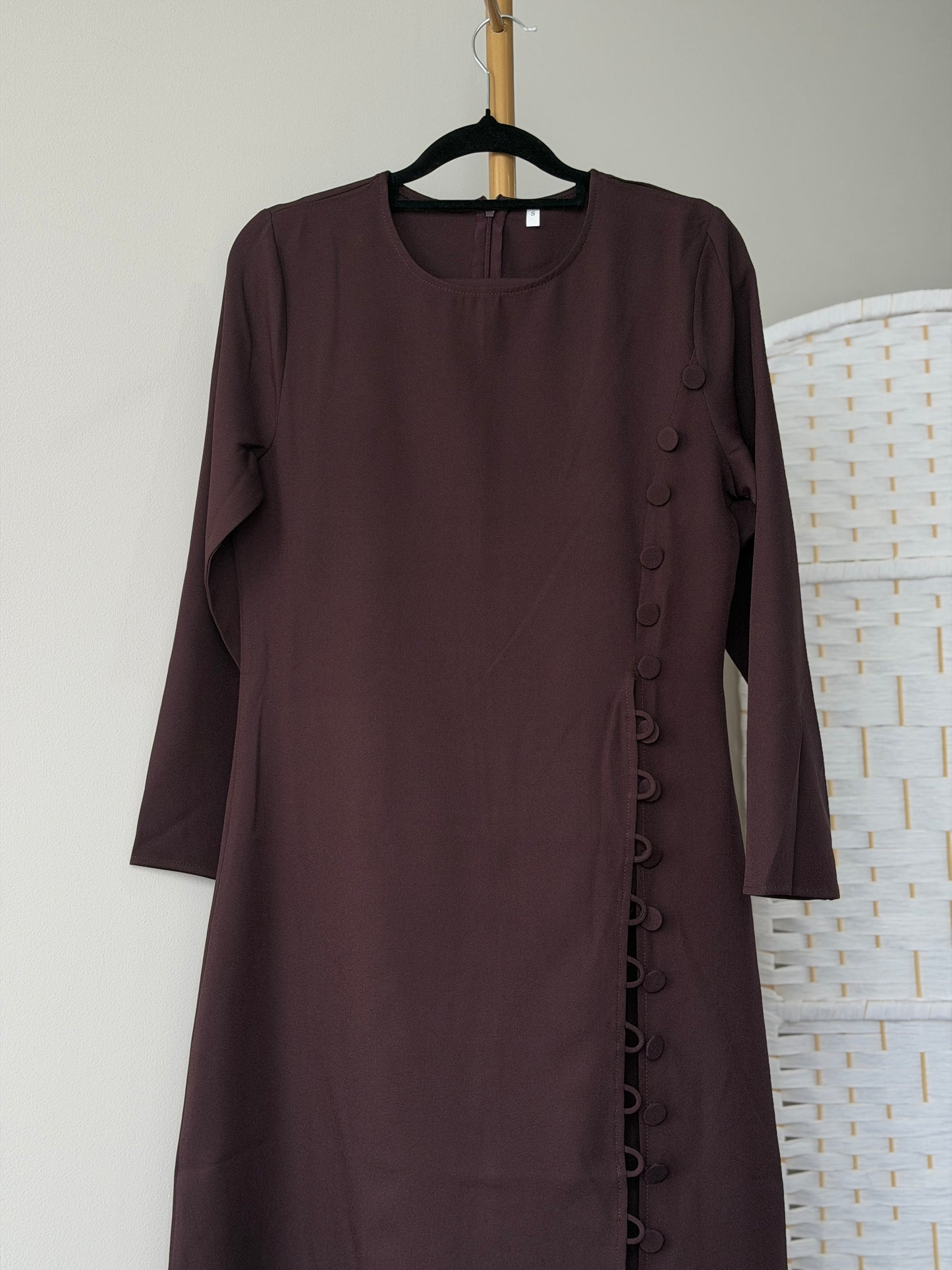 Slit Co-ord Set – Dark Brown