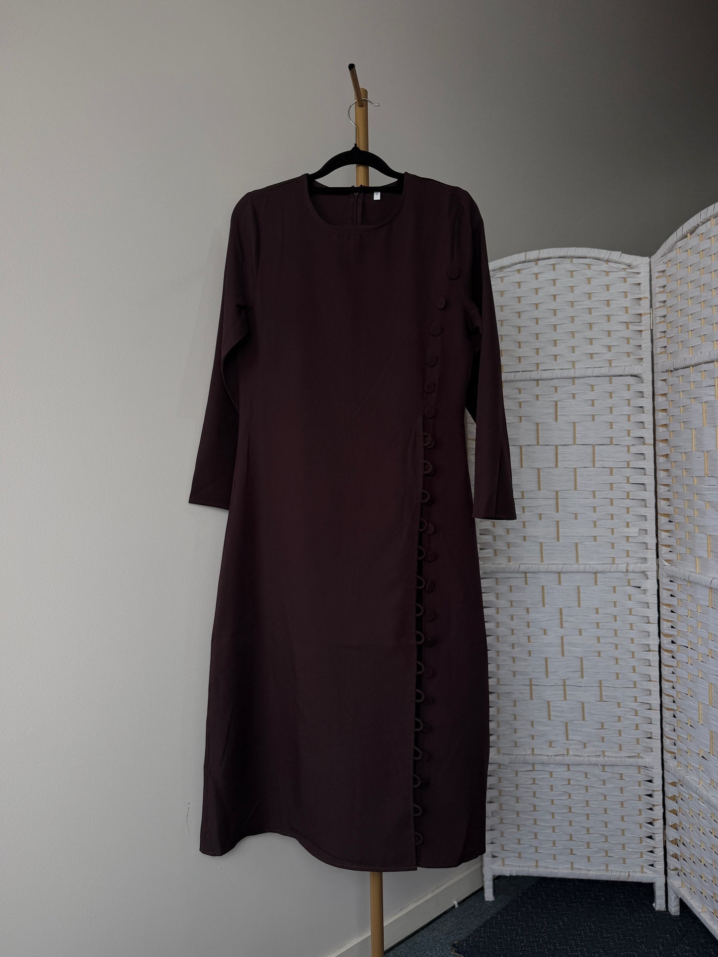 Slit Co-ord Set – Dark Brown