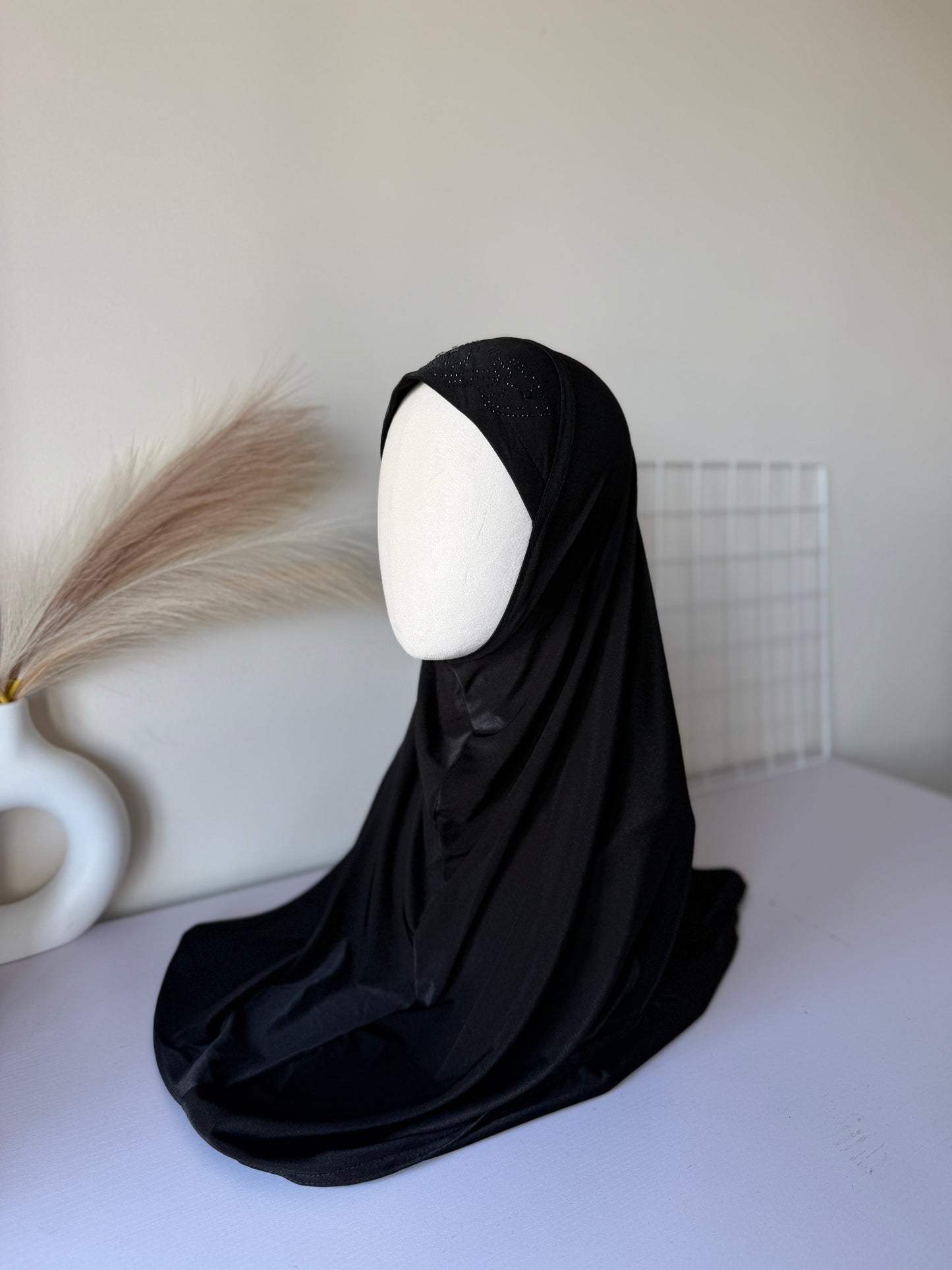 Kids Jersey Hijab Diamond Work