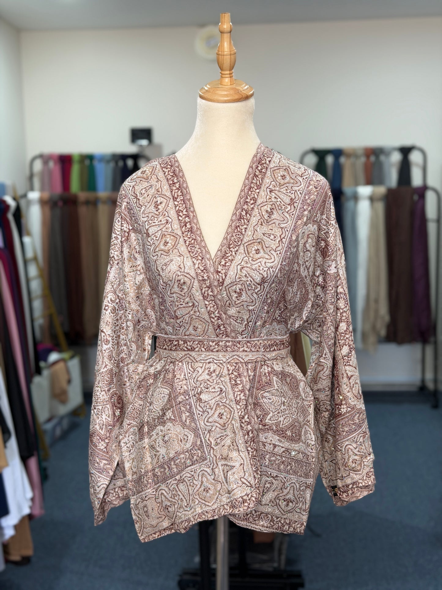 Pashmina Wrap Top - Brick