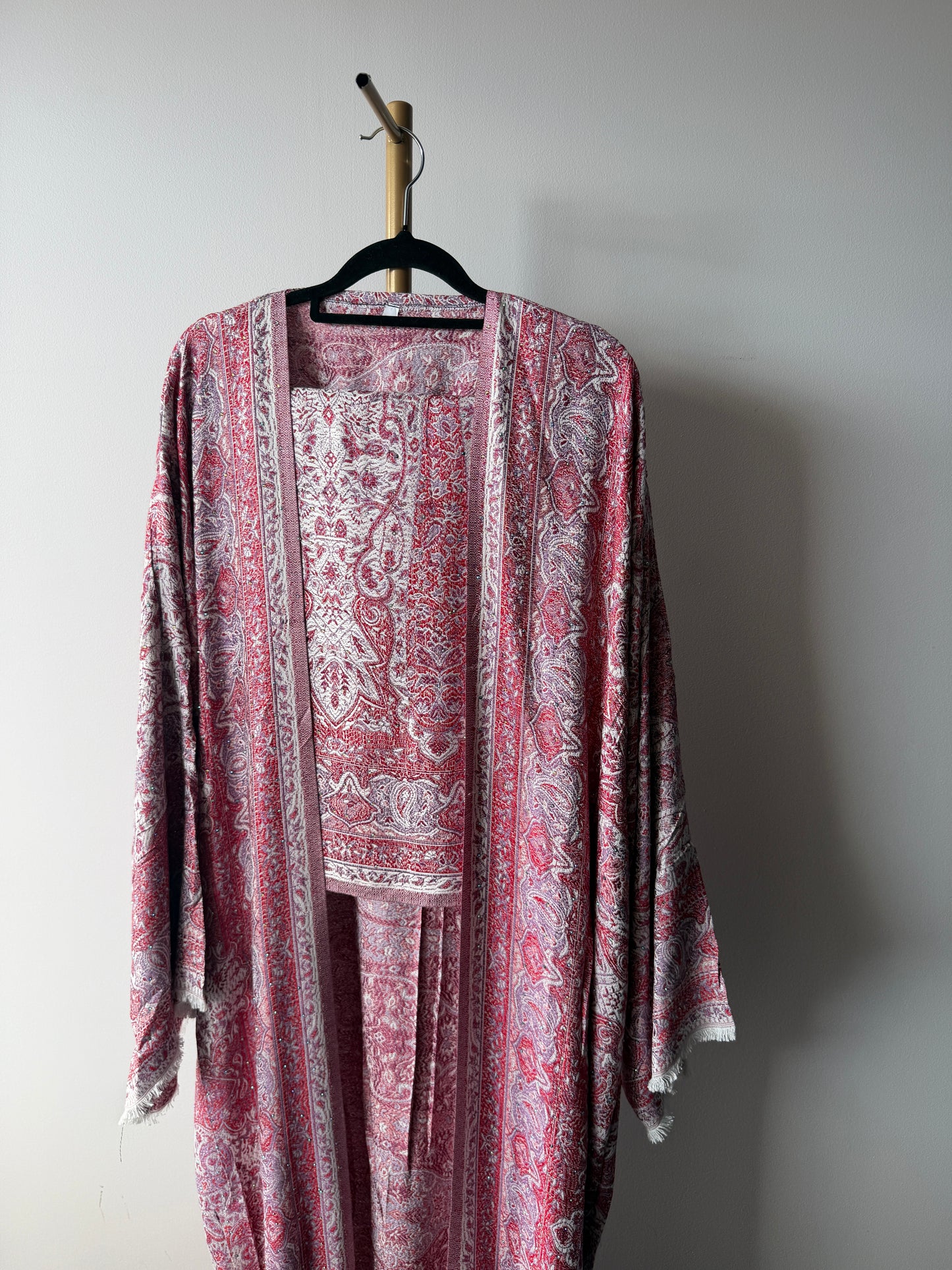 Pashmina Abaya - Pink