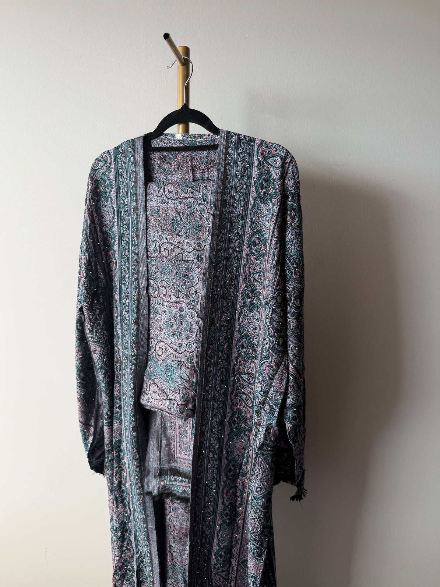 Pashmina Abaya - Blueberry