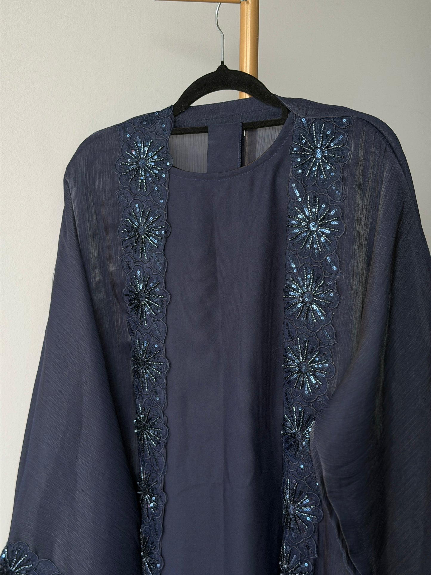 Dubai Abaya - Ayesha [Navy]
