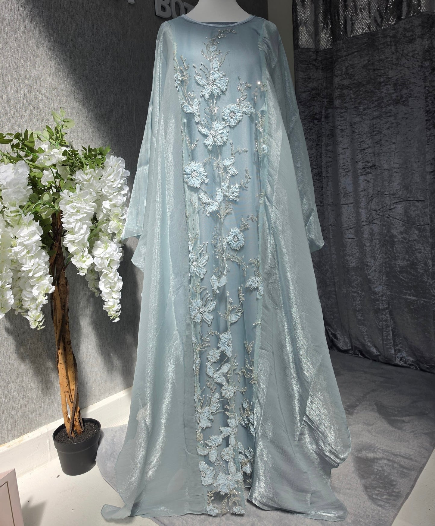 Dubai Abaya - Hoor [Sky Blue]