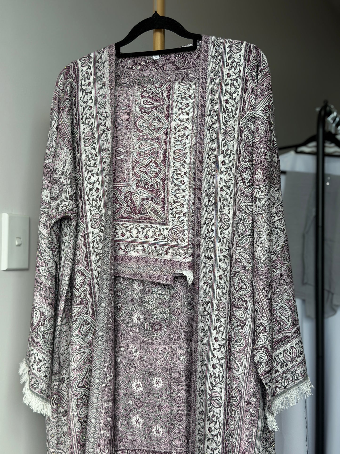 Pashmina Abaya - Lavender