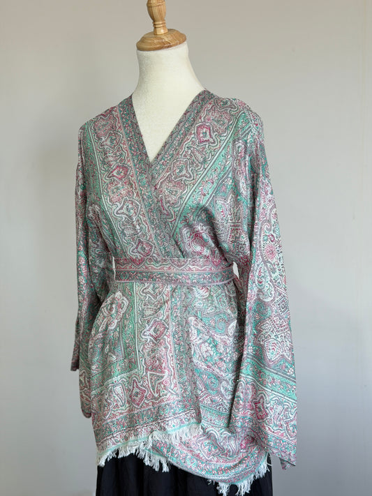 Pashmina Wrap Top - Ice