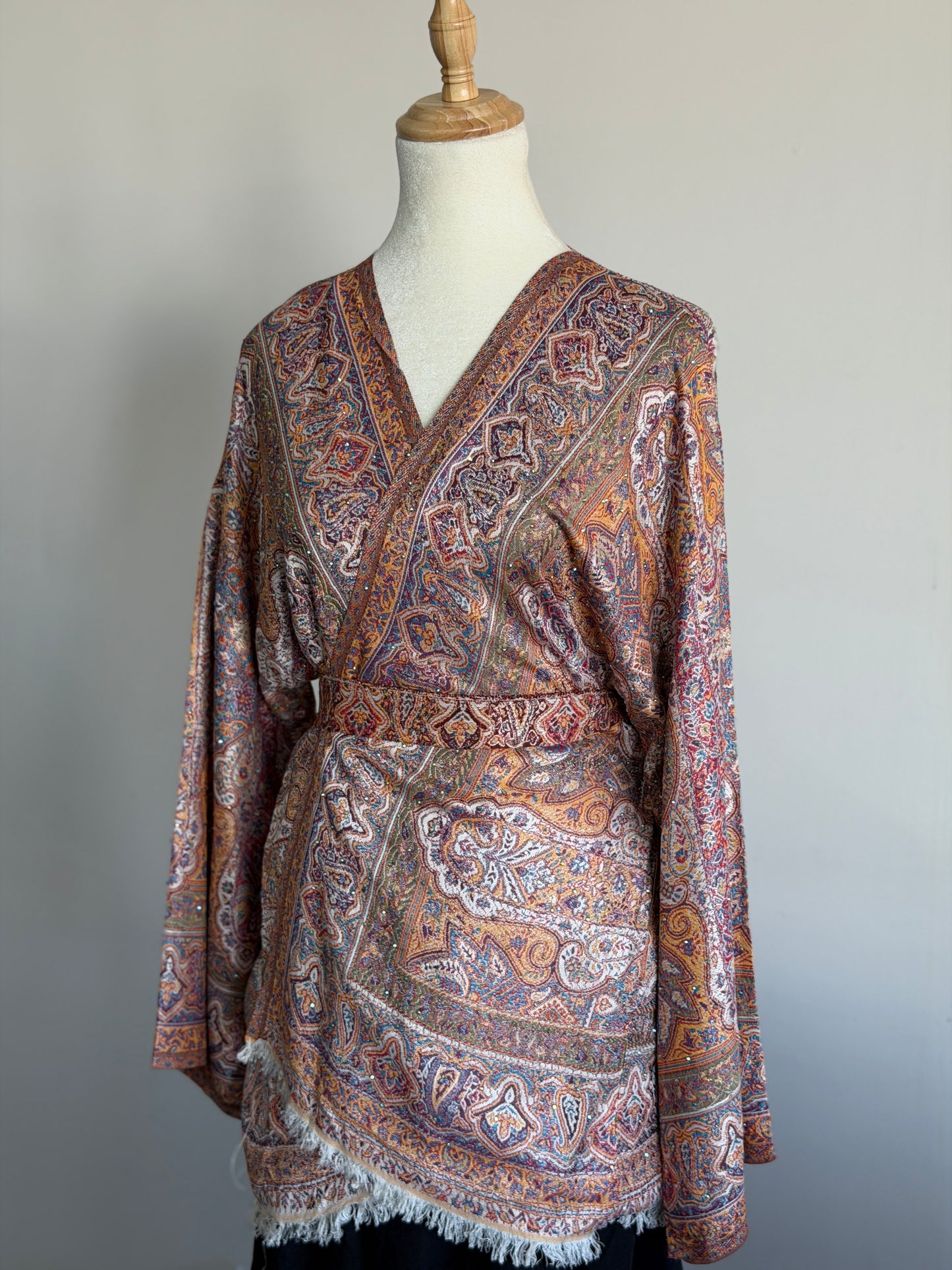 Pashmina Wrap Top - Multicolor