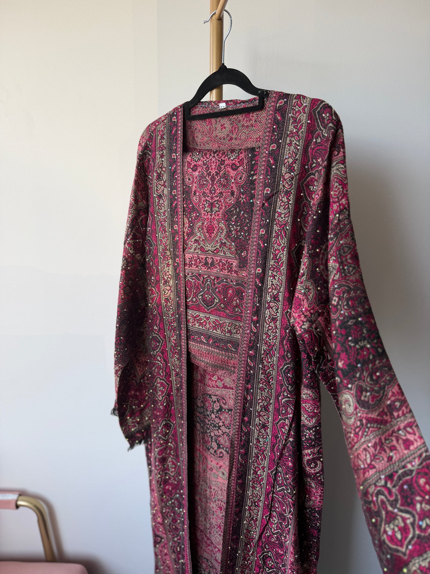 Pashmina Abaya - Magenta