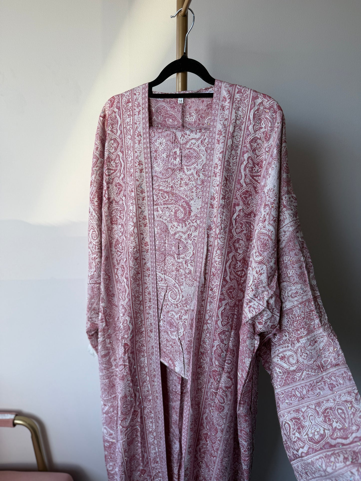 Pashmina Abaya - Baby pink