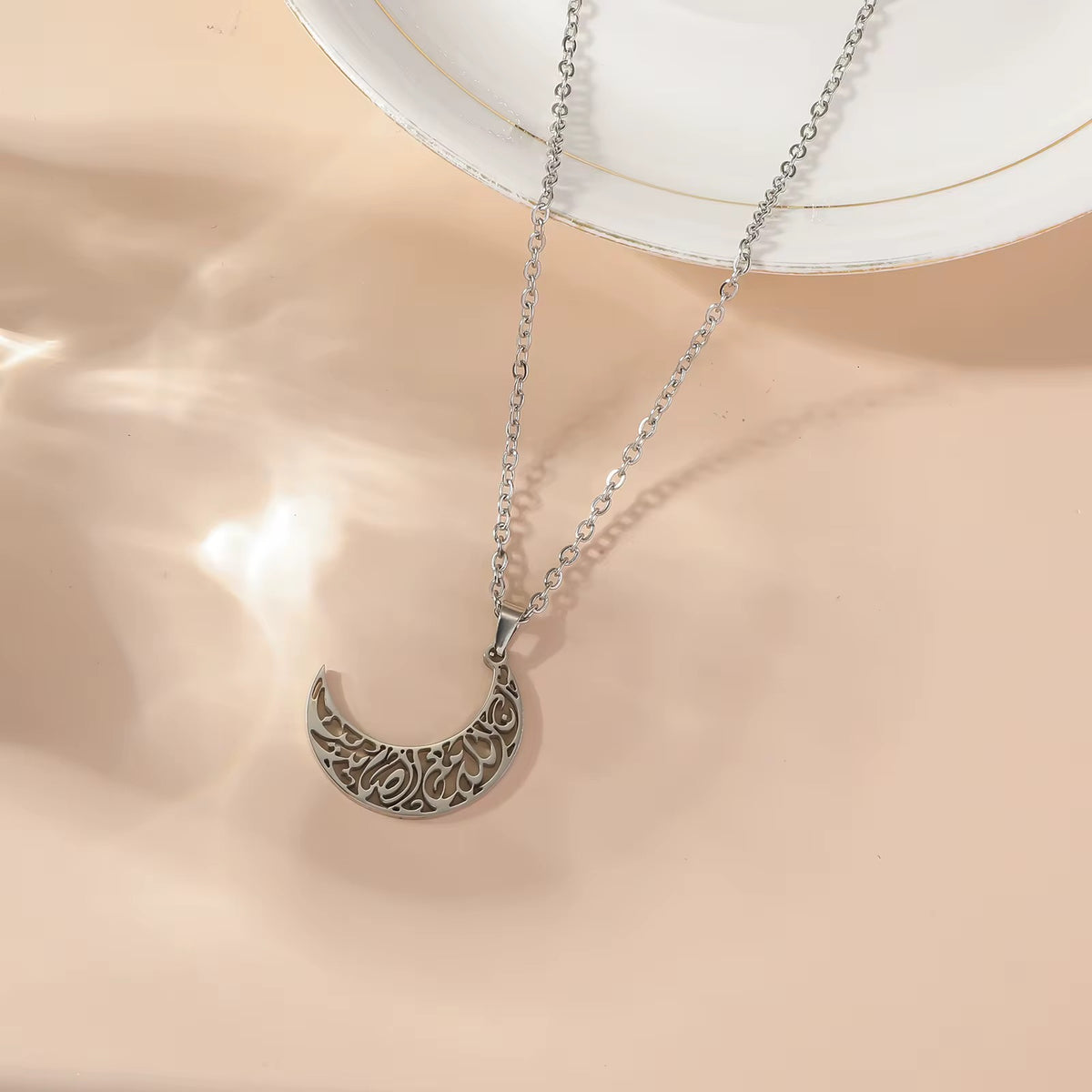 Sabar Moon Necklace - Silver