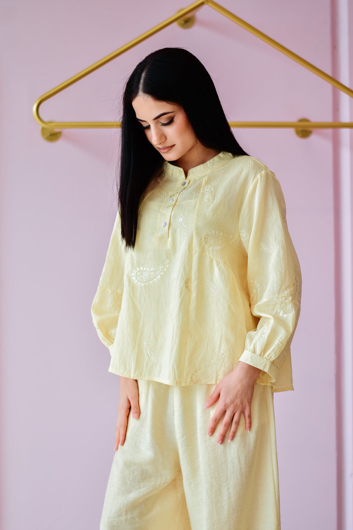 Zahra Co-ord Set – Butter Yellow