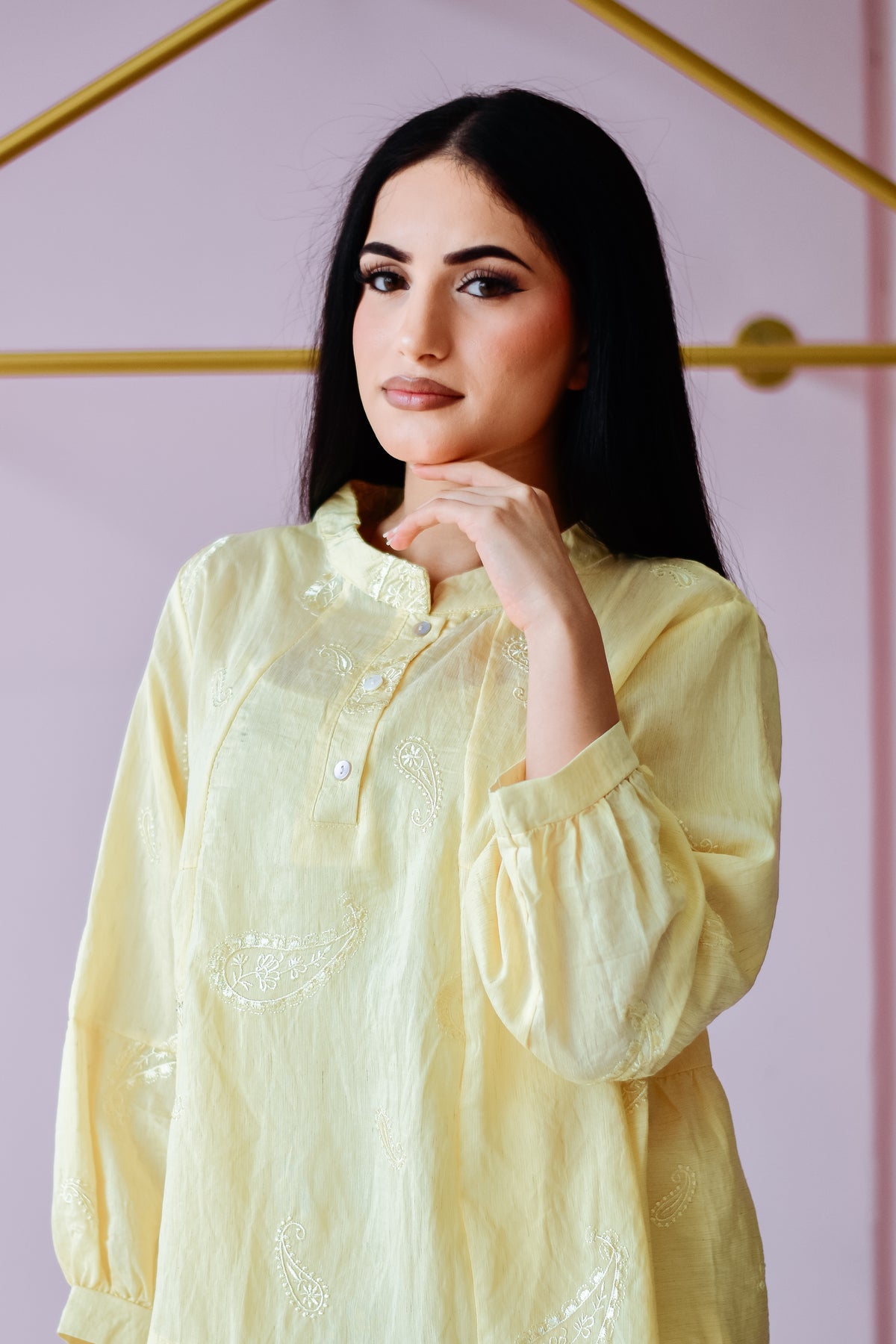 Zahra Co-ord Set – Butter Yellow