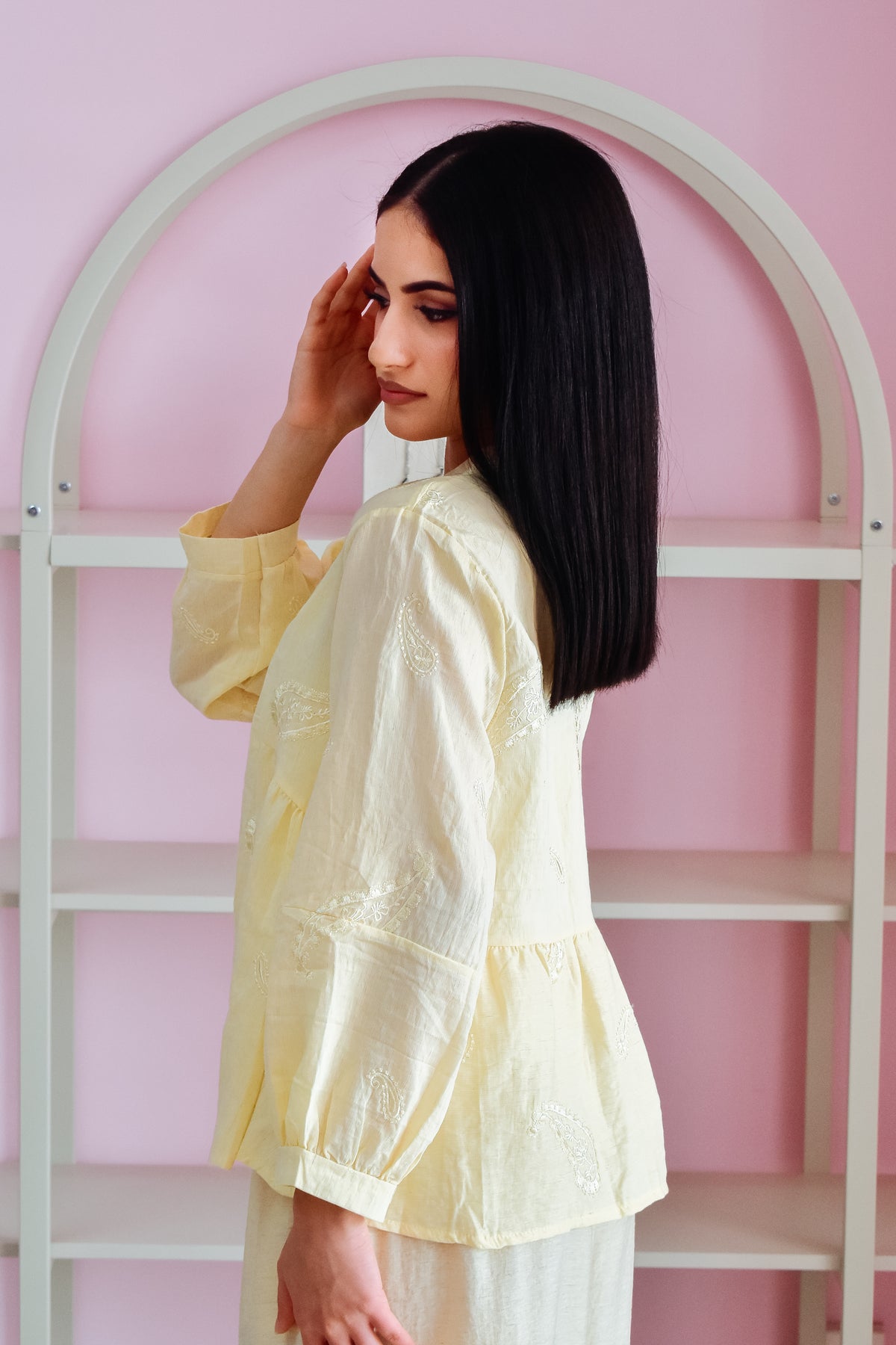Zahra Co-ord Set – Butter Yellow