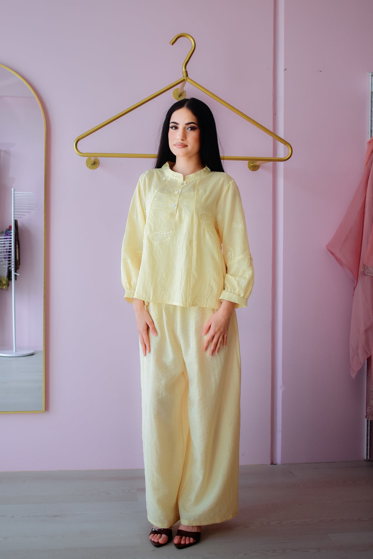 Zahra Co-ord Set – Butter Yellow