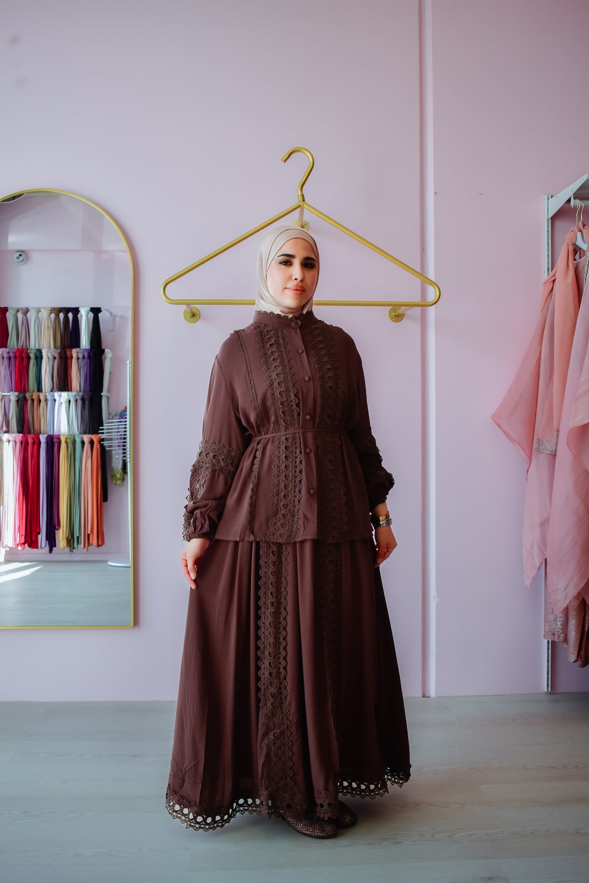 Amira Co-ord Set – Brown