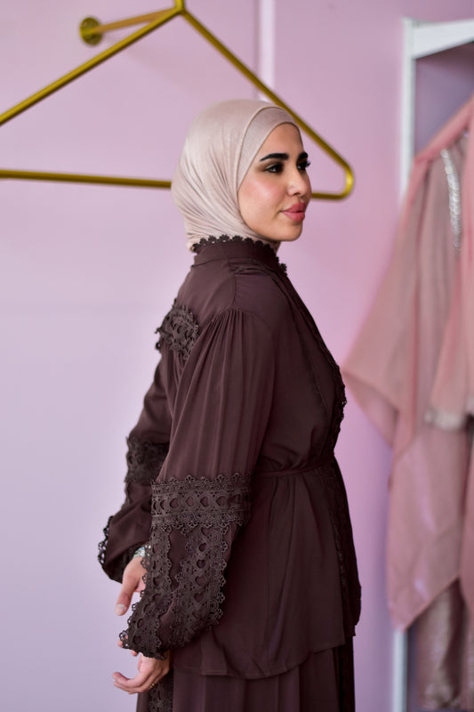 Amira Co-ord Set – Brown