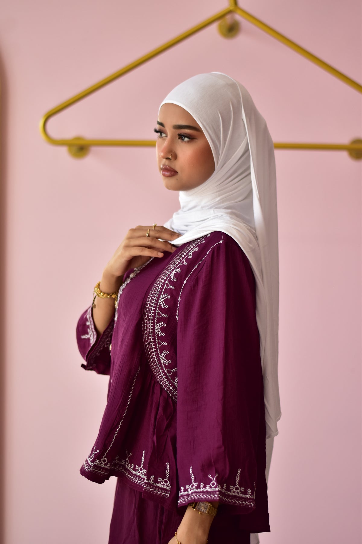 Zahra Co-ord Set – Burgundy