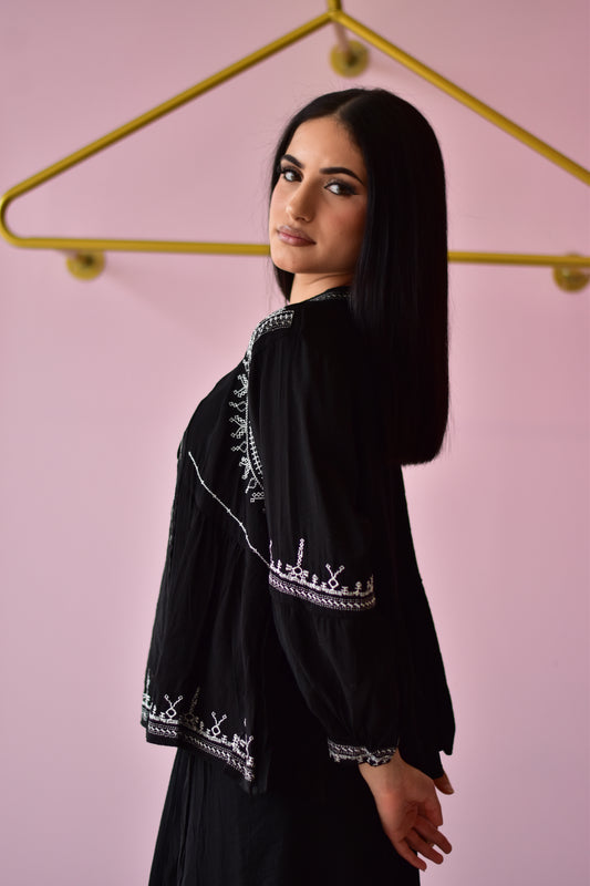 Zahra Co-ord Set – Black