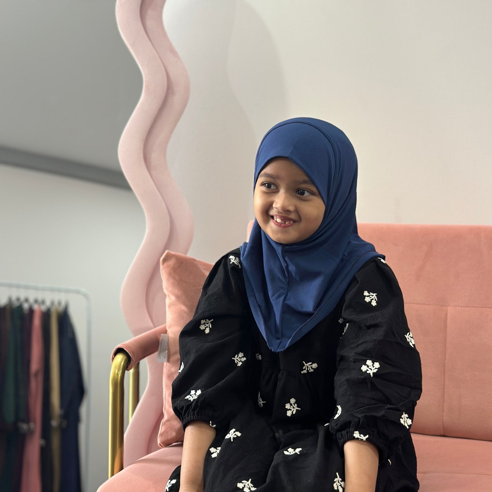 Amina Kids Hijab – soft crystal jersey hijab for ages 1–6 from Hijabaan NZ