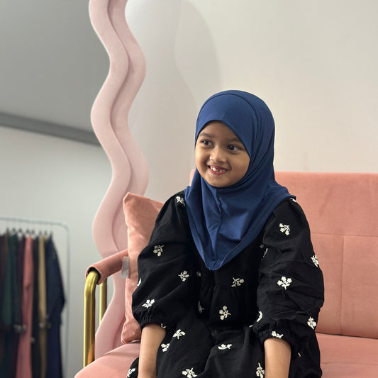 Amina Kids Hijab – soft crystal jersey hijab for ages 1–6 from Hijabaan NZ