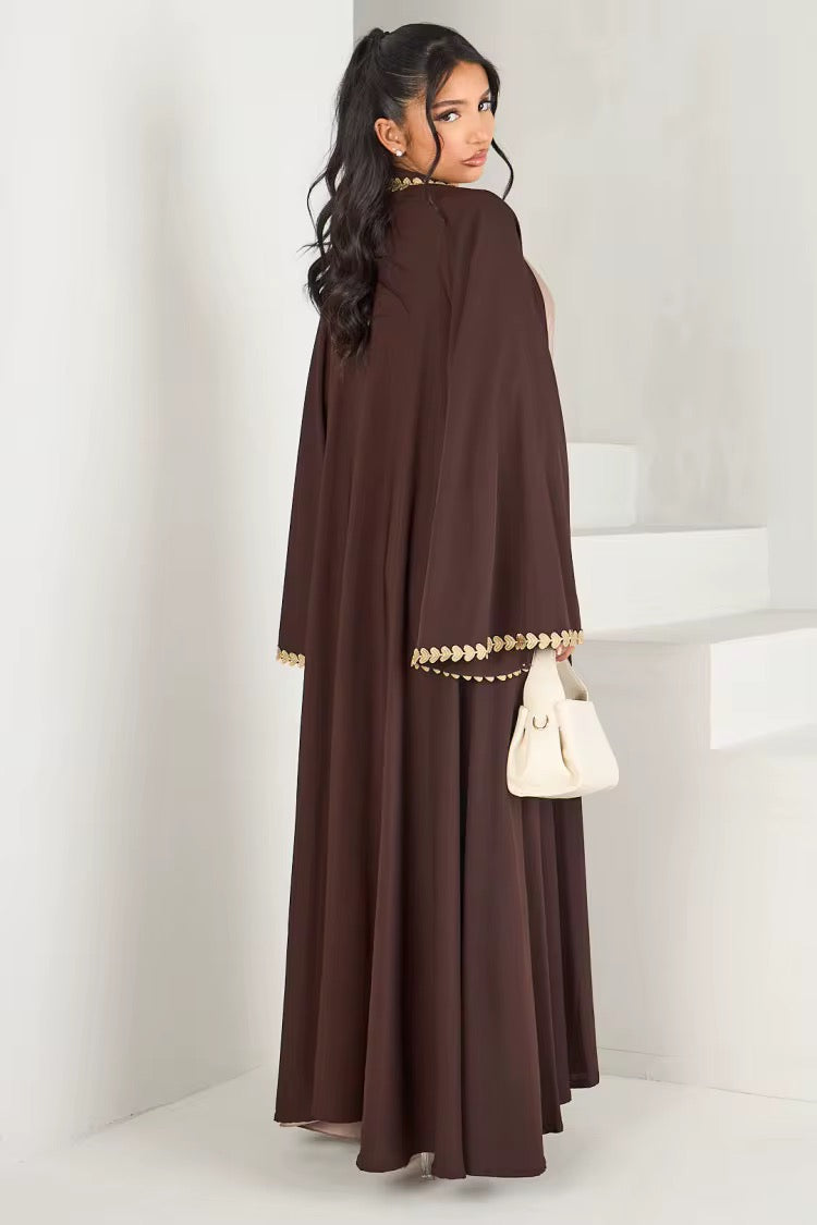 Amour Abaya – Modest fashion NZ with lace trim


