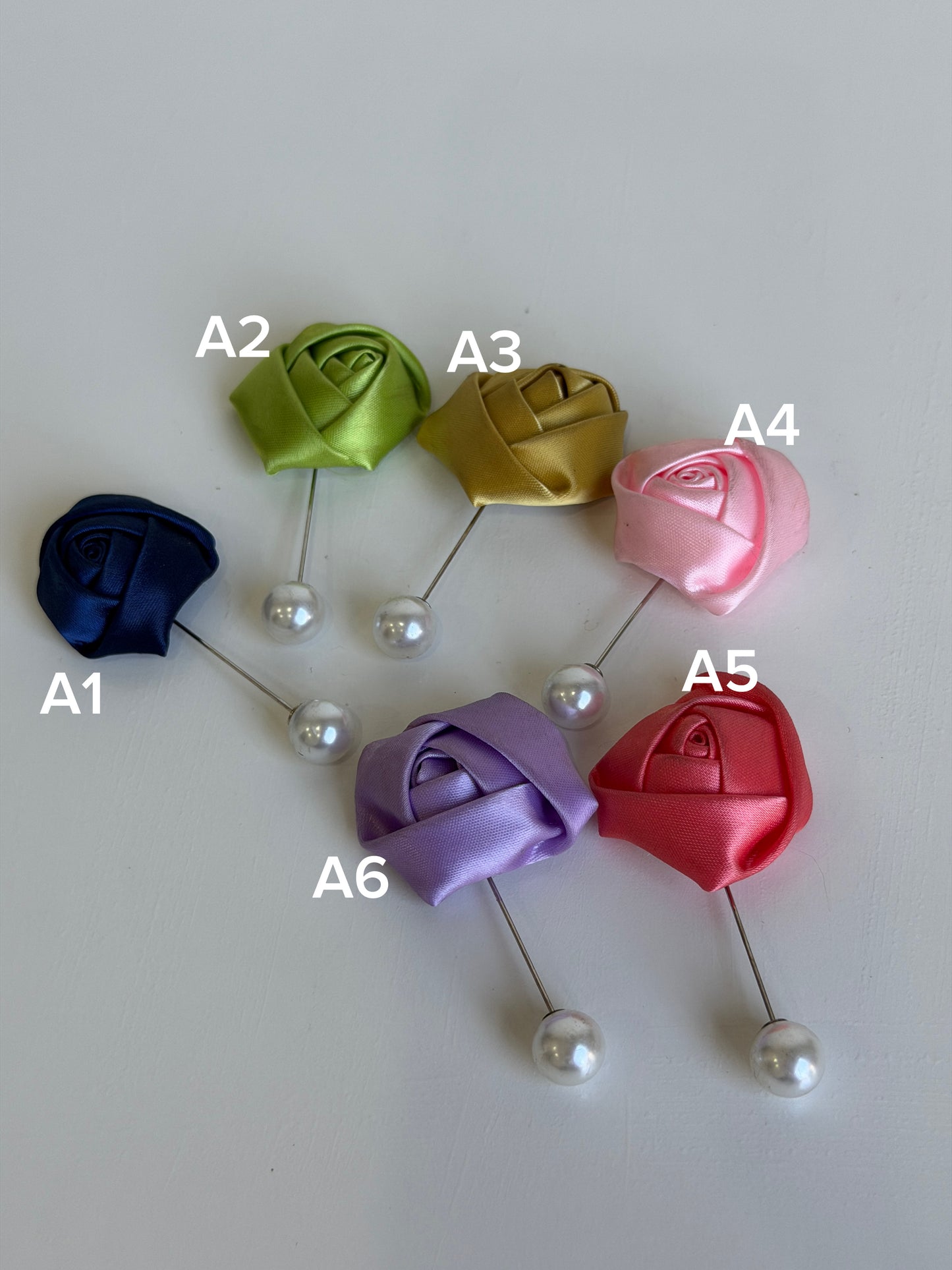 Satin Rose Hijab Brooch