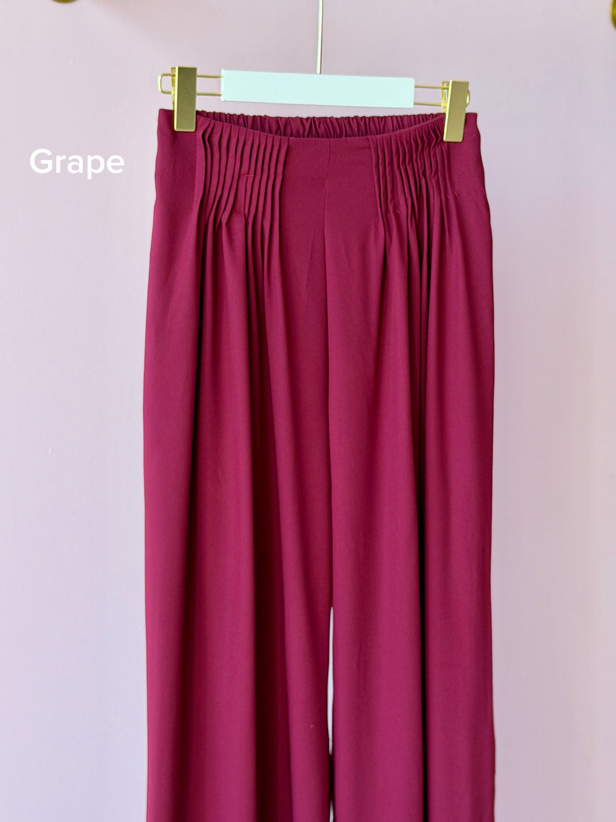 Korean Pleated Wide-Leg Pants