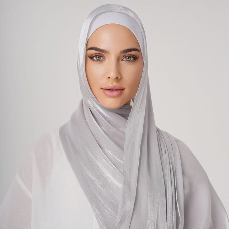 Crisp finish organza hijab ideal for special events