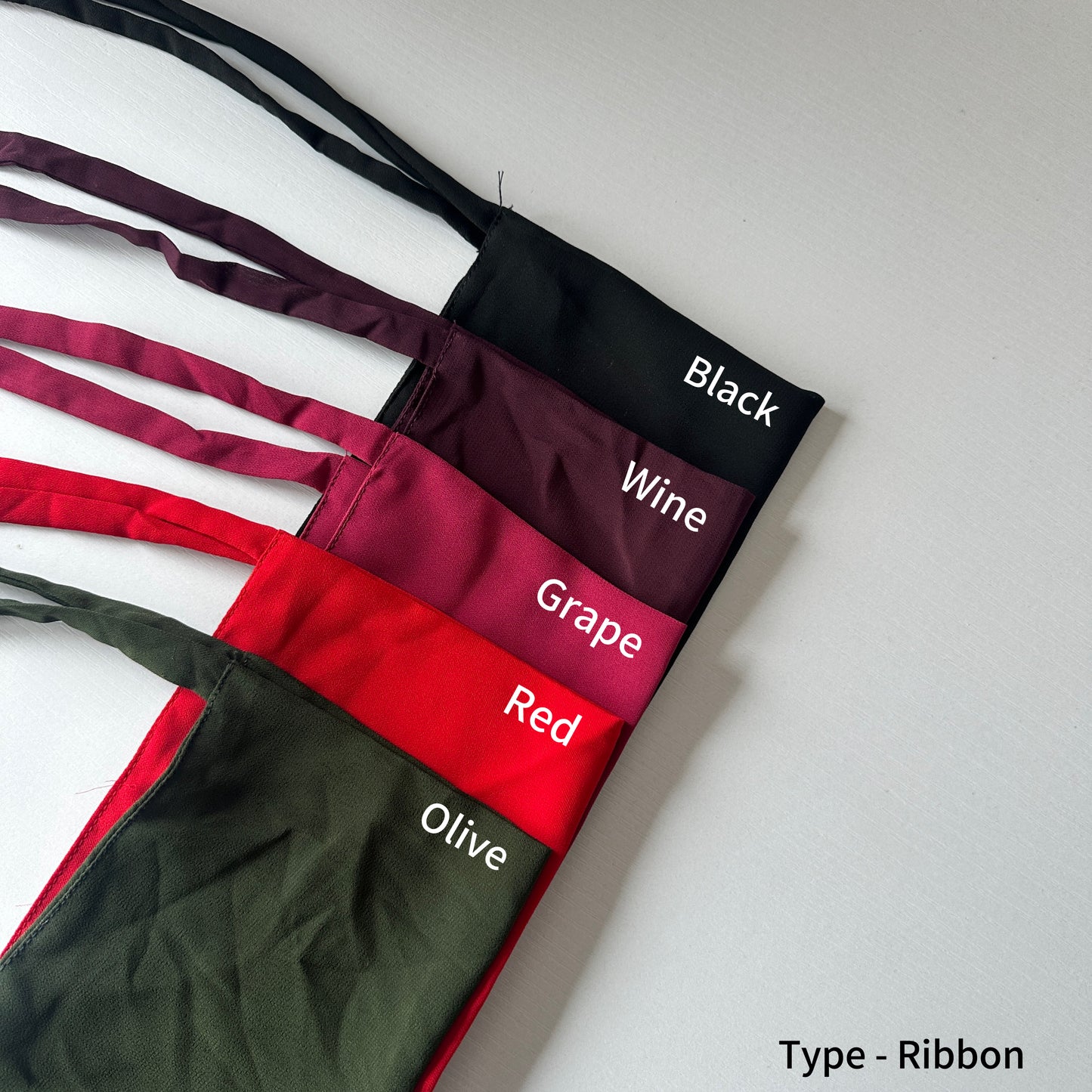 Half Niqab available in 5 colors – modest wear accessory from Hijabaan NZ