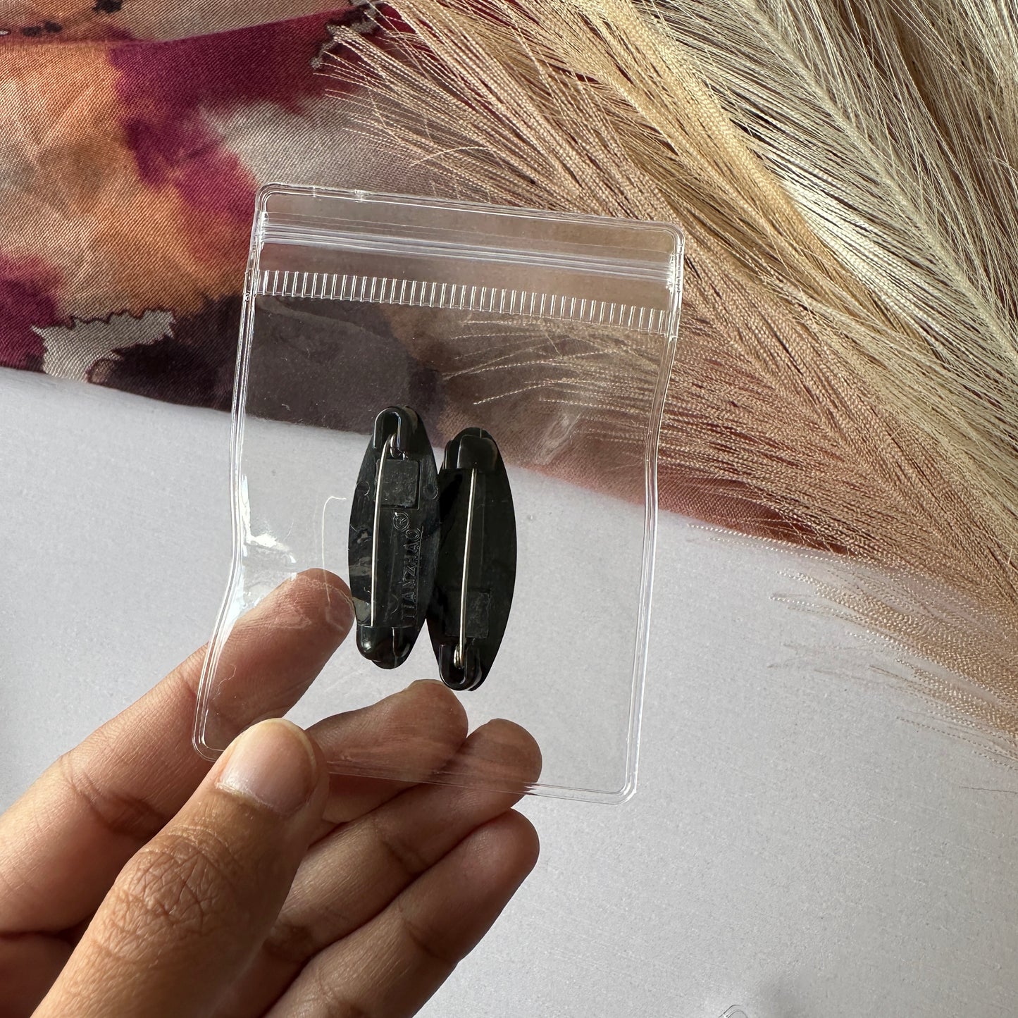 Flatlay of Hijab Safety Pins set – fabric-safe and rust-resistant from Hijabaan Auckland