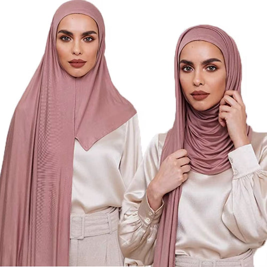 Soft instant jersey hijab with full coverage – Hijabaan NZ