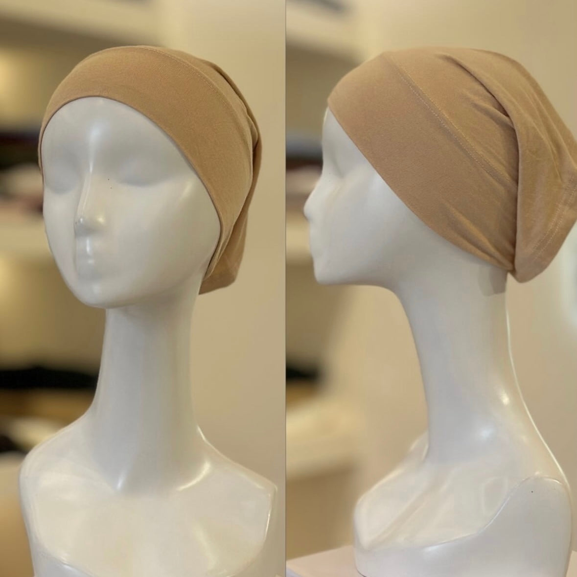 Jersey tube hijab cap for full coverage and secure modest layering – Hijabaan NZ
