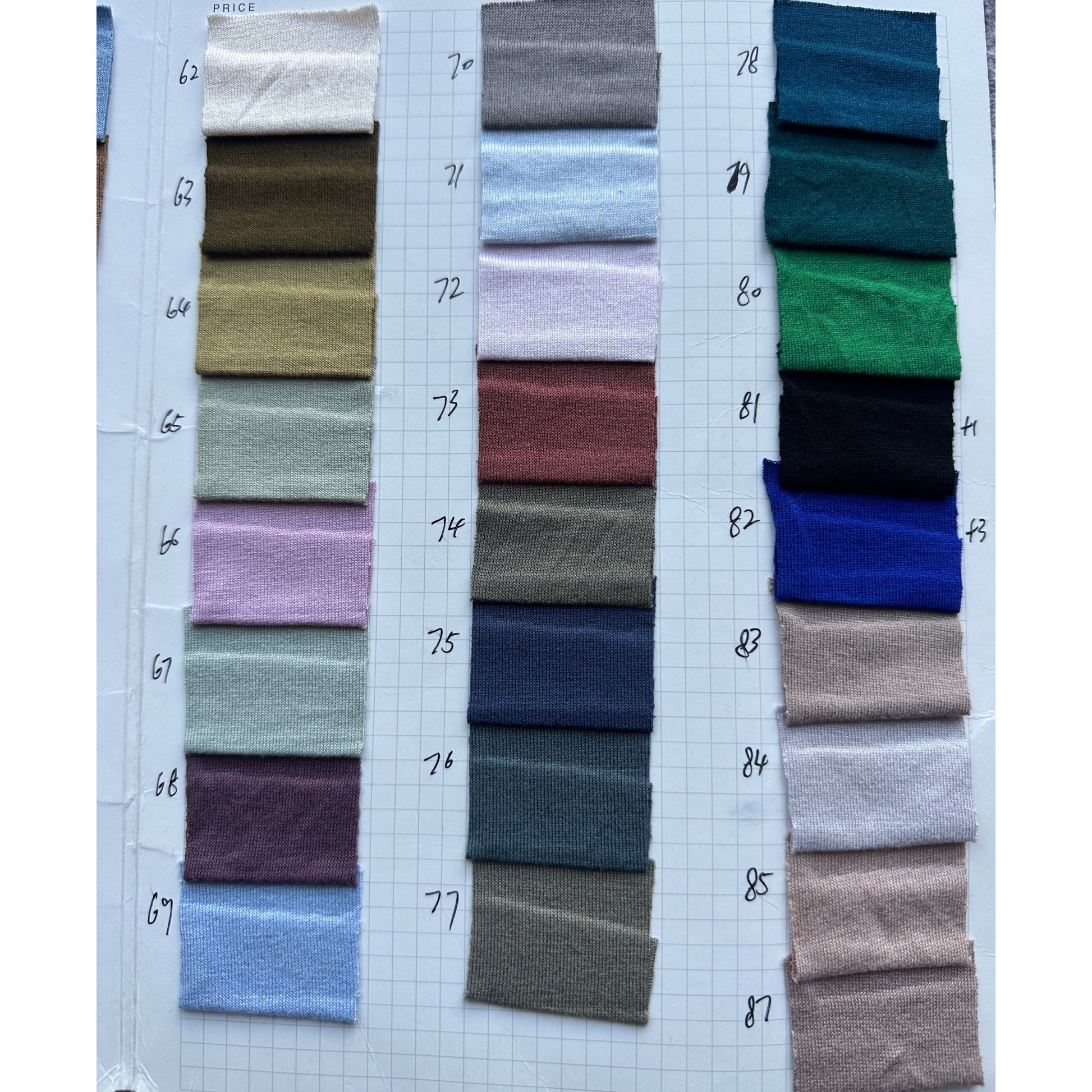 Jersey tube hijab cap in 74 colours