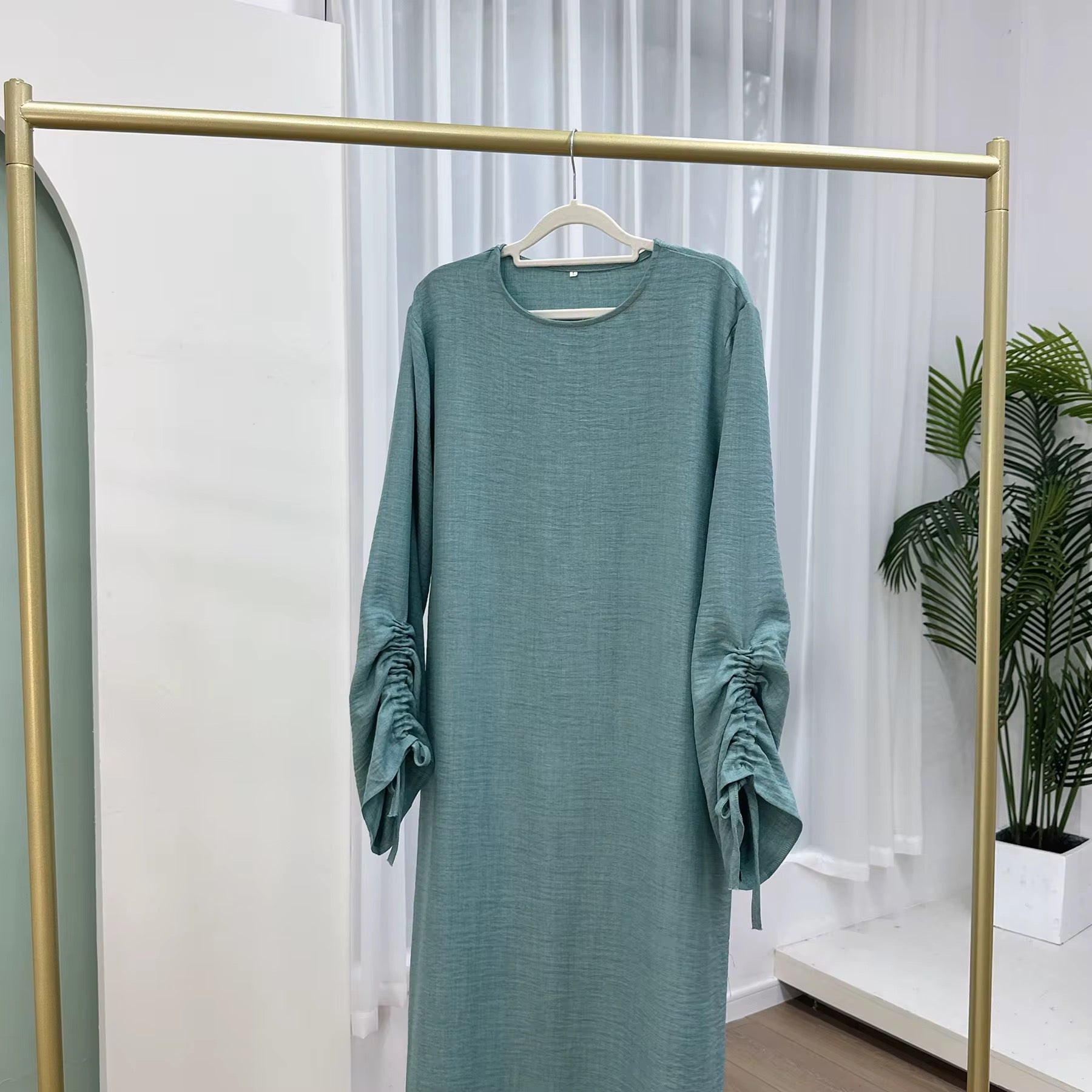 modest seafoam abaya perfect for eid or special events hijabaan auckland