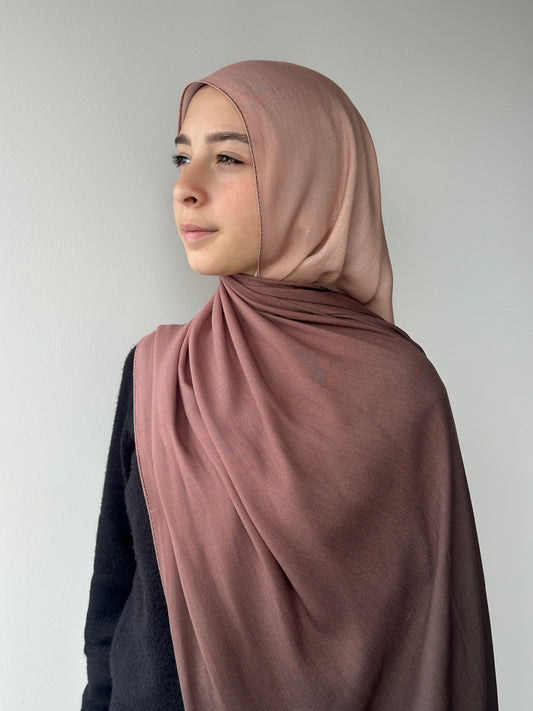 Soft ombre fading effect on 100% modal hijab – Hijabaan Modest Wear NZ