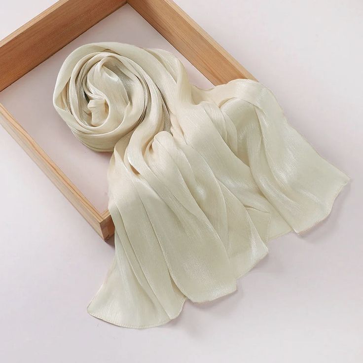 Sheer, structured organza hijab with elegant modest coverage