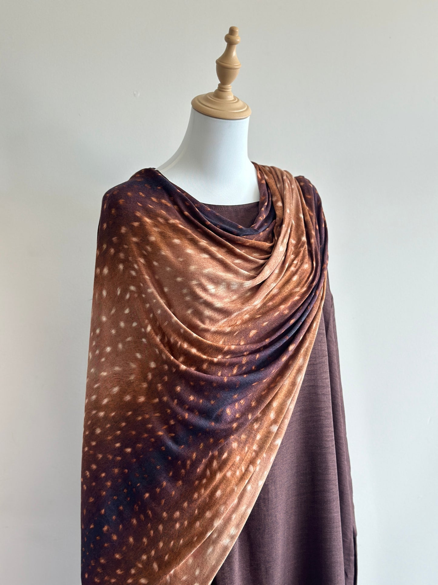 Printed Jersey Hijab Deer double-sided cotton jersey – Hijabaan NZ