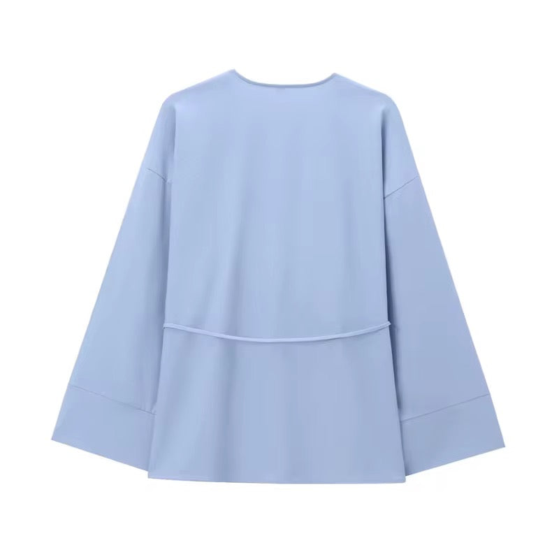 Sahara Co-ord Set – side view with relaxed fit cotton linen fabric